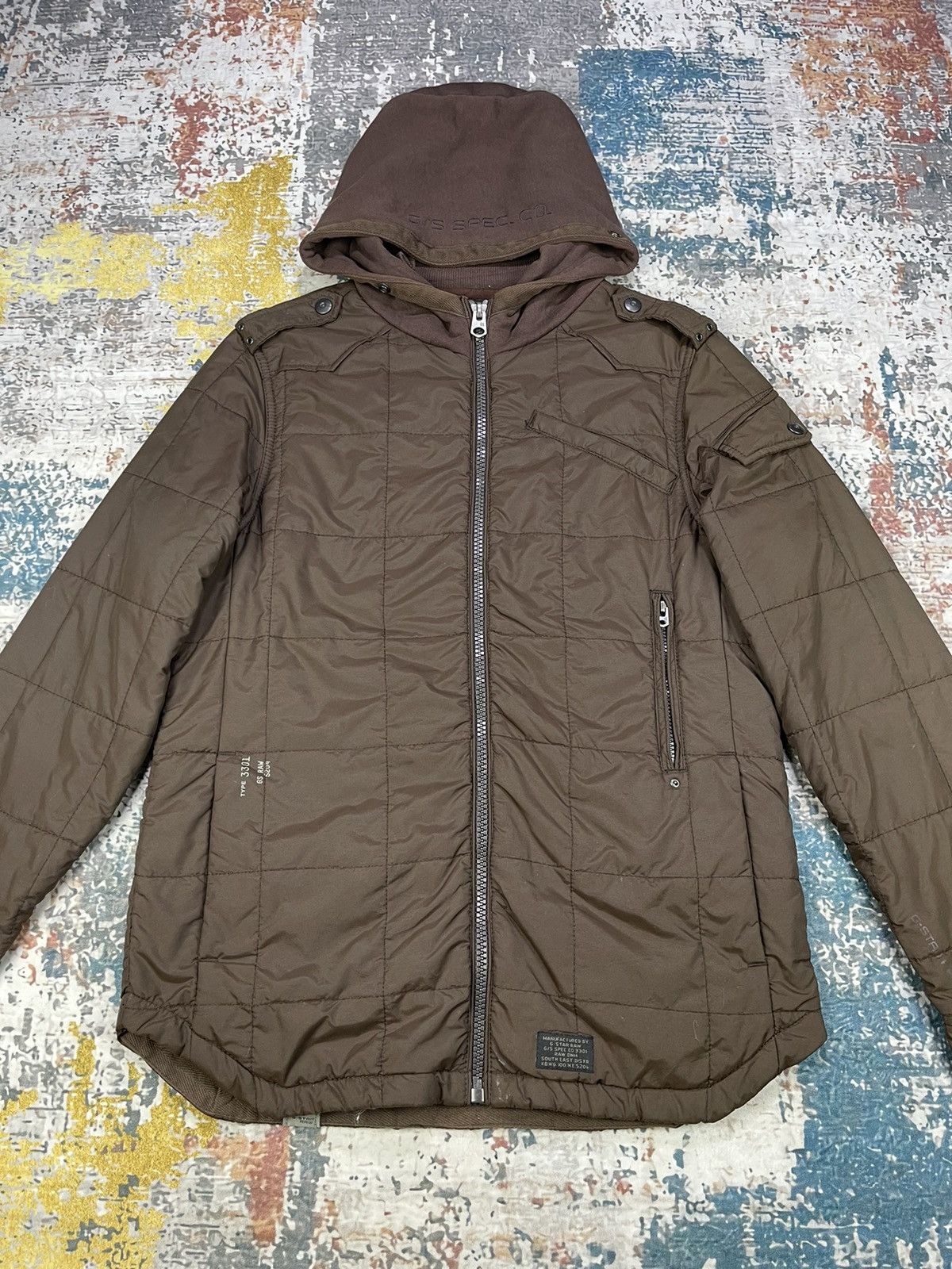 G-Star G Star RAW New Wesman Quilted Hooded Shirt Jackets Size US M / EU 48-50 / 2 - 2 Thumbnail