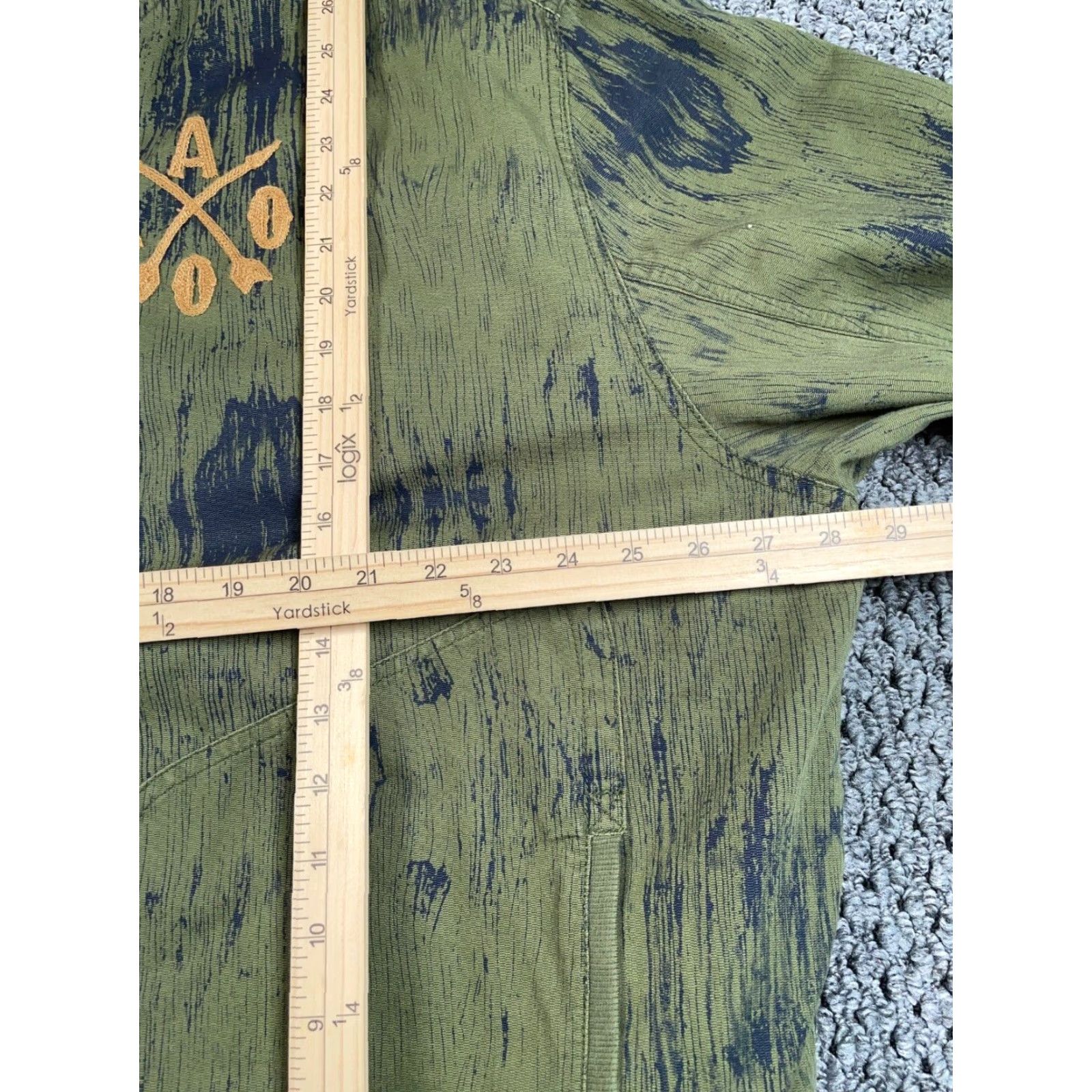 Olive AKOO Reversible Bomber Jacket Adult 4XL Camouflage Olive Green Embroidered Size US XXL / EU 58 / 5 - 7 Thumbnail