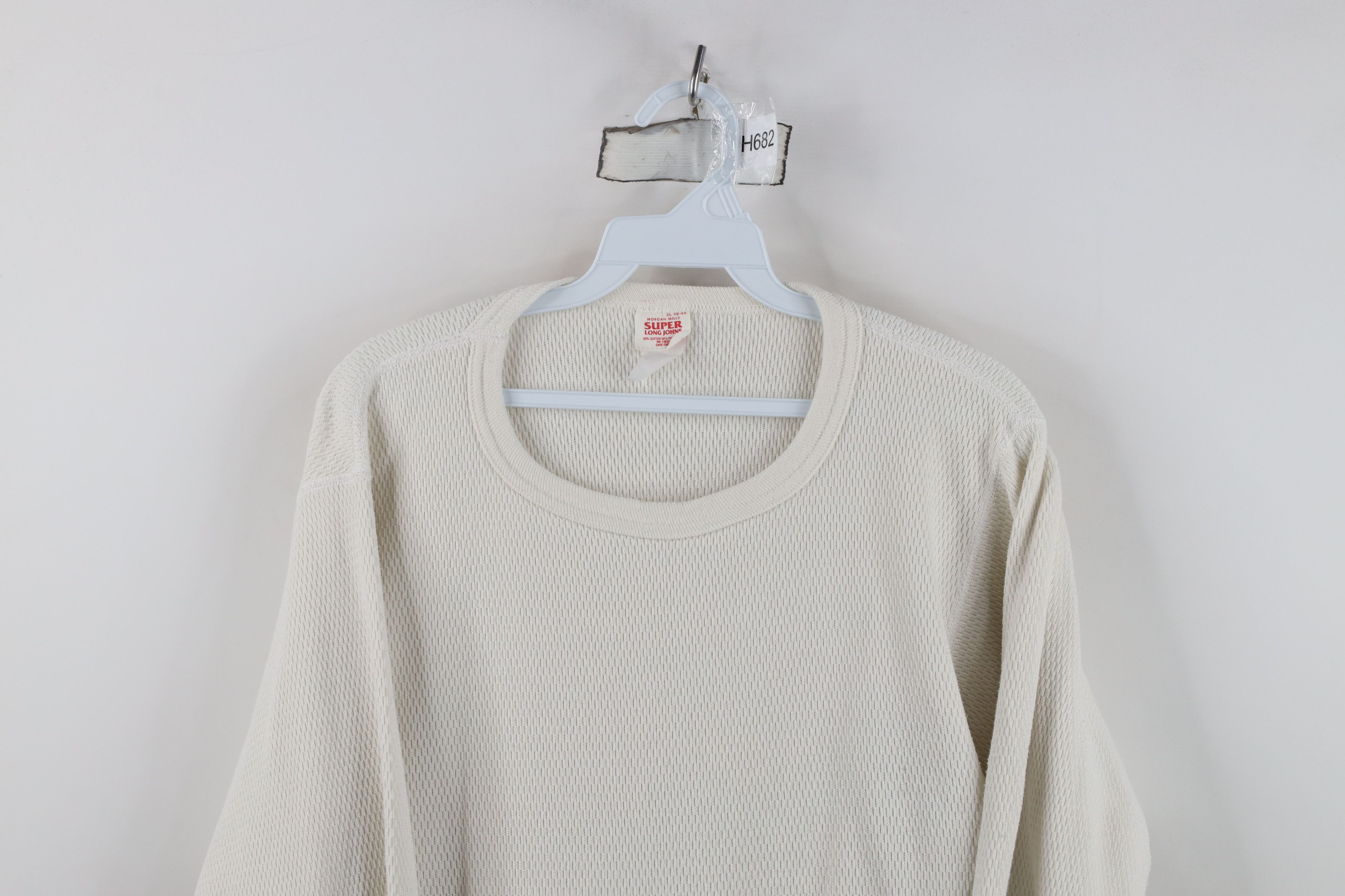 Vintage Vintage 90s Streetwear Waffle Knit Long Sleeve T-Shirt USA Size US XL / EU 56 / 4 - 2 Thumbnail