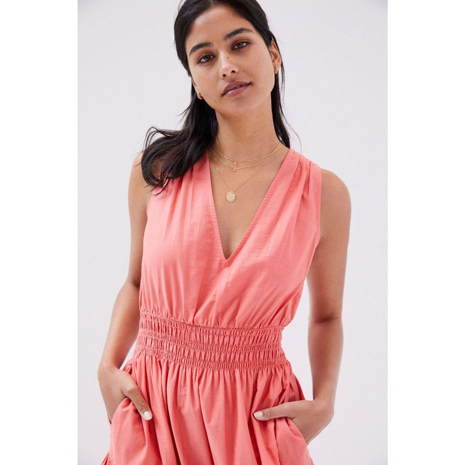 Anthropologie New Anthropologie Maeve Tiered Midi Dress $160 Size 2 Rose Size XS / US 0-2 / IT 36-38 - 2 Thumbnail