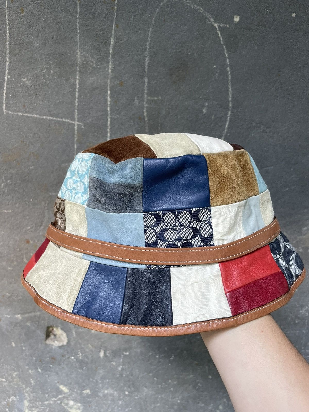 Coach × Vintage Vintage Coach Patch Work Bucket Hat Y2K Size ONE SIZE - 10 Thumbnail