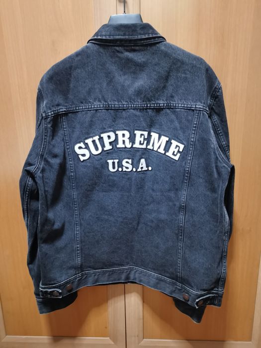 Supreme supreme denim trucker jacket | Grailed