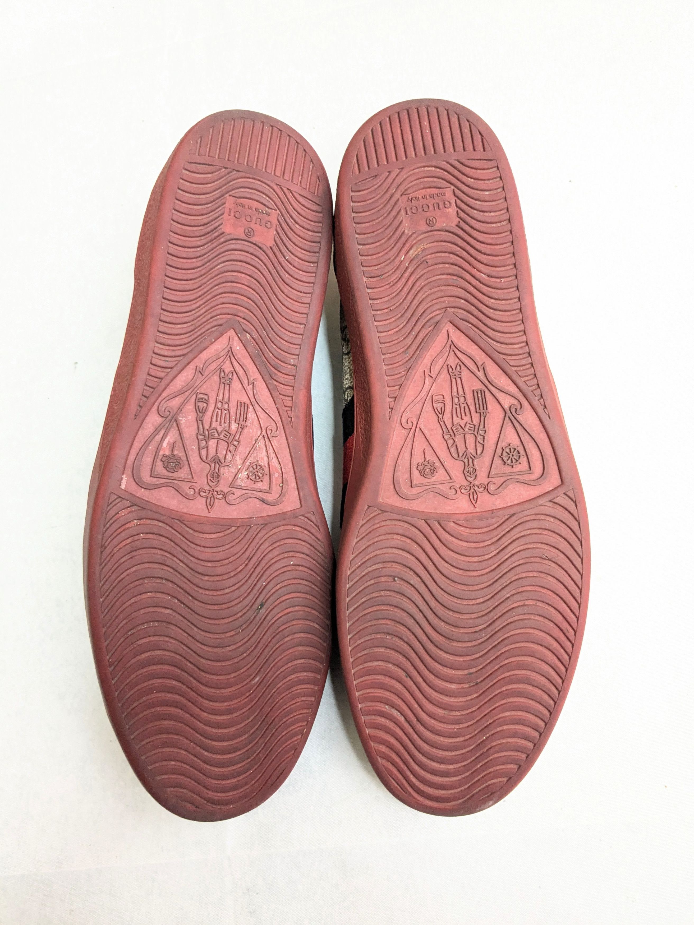 Gucci Gucci Ace Supreme Sneakers 12.5 Monogram Logo Red Size US 12.5 / EU 45-46 - 13 Thumbnail