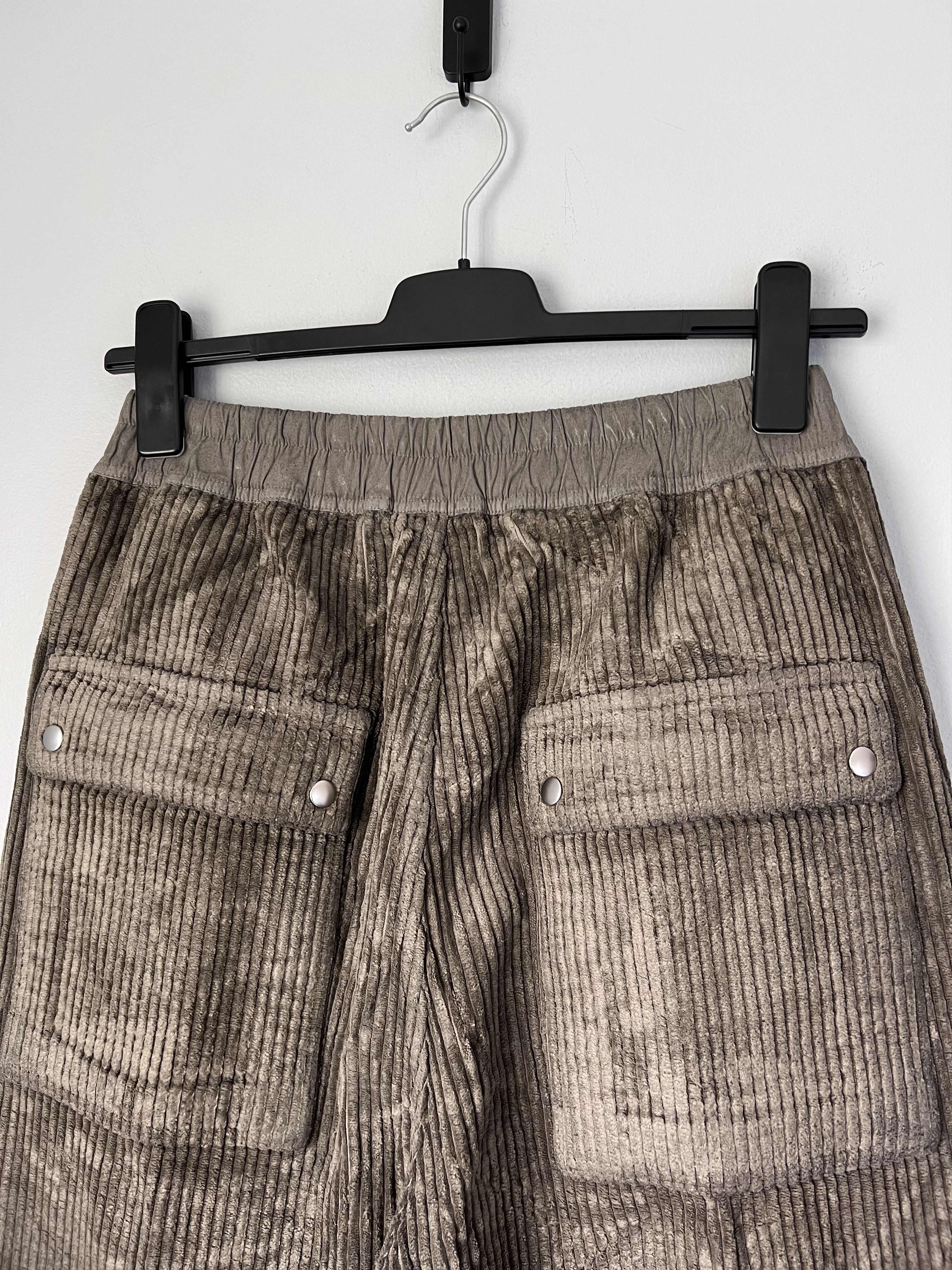 Rick Owens Drkshdw Rick Owens DRKSHDW Corduroy Geth Belas in Dust Size US 32 / EU 48 - 6 Thumbnail