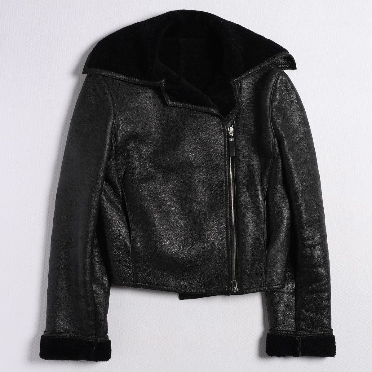 Gianfranco Ferre Gianfranco Ferre GFF Leather Pelle Shearling Crop Jacket Vin Size M / US 6-8 / IT 42-44 - 7 Thumbnail