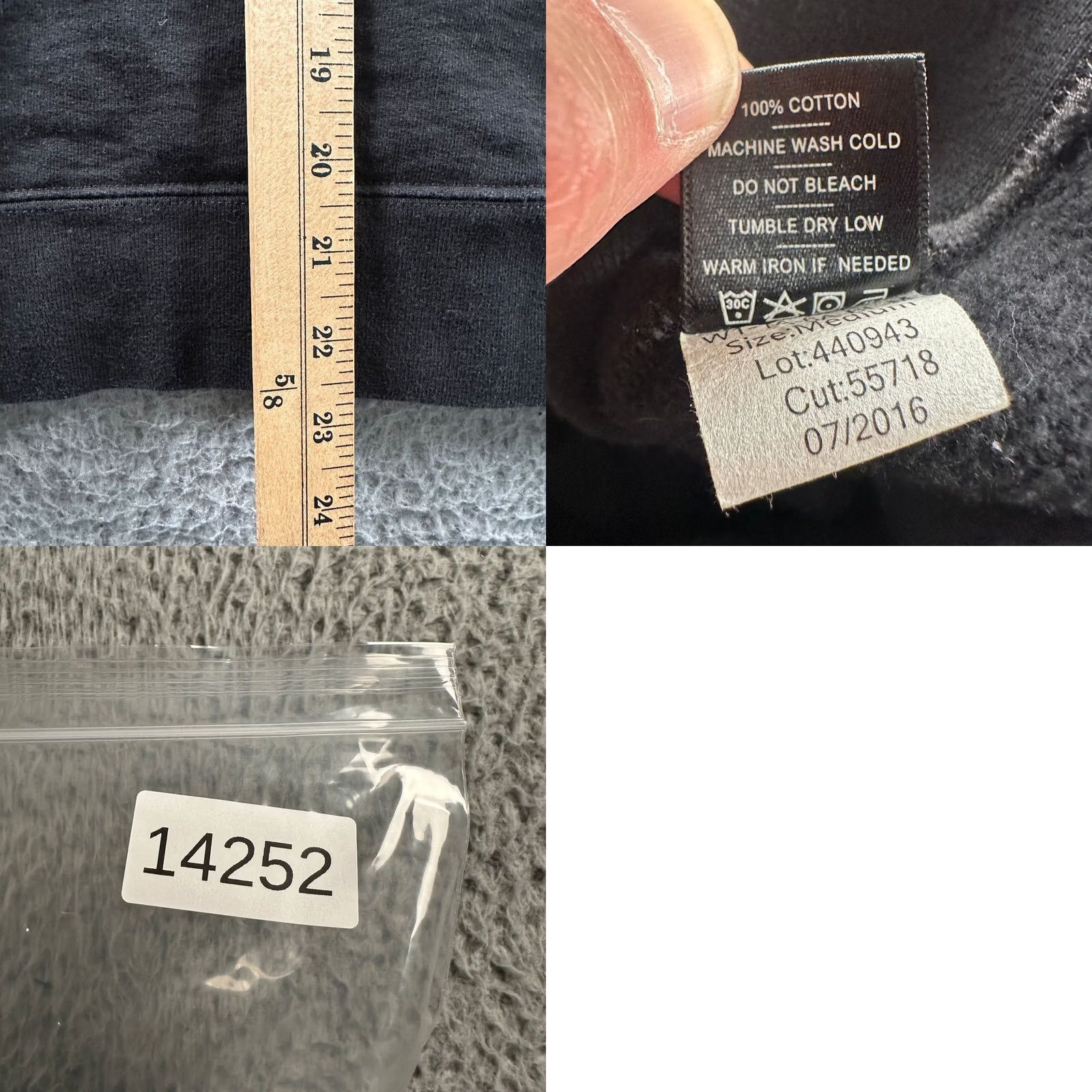 Vintage VINTAGE American Giant Jacket Womens M Black Full Zip Cotton Sweatshirt Heavyweight Size M / US 6-8 / IT 42-44 - 8 Thumbnail