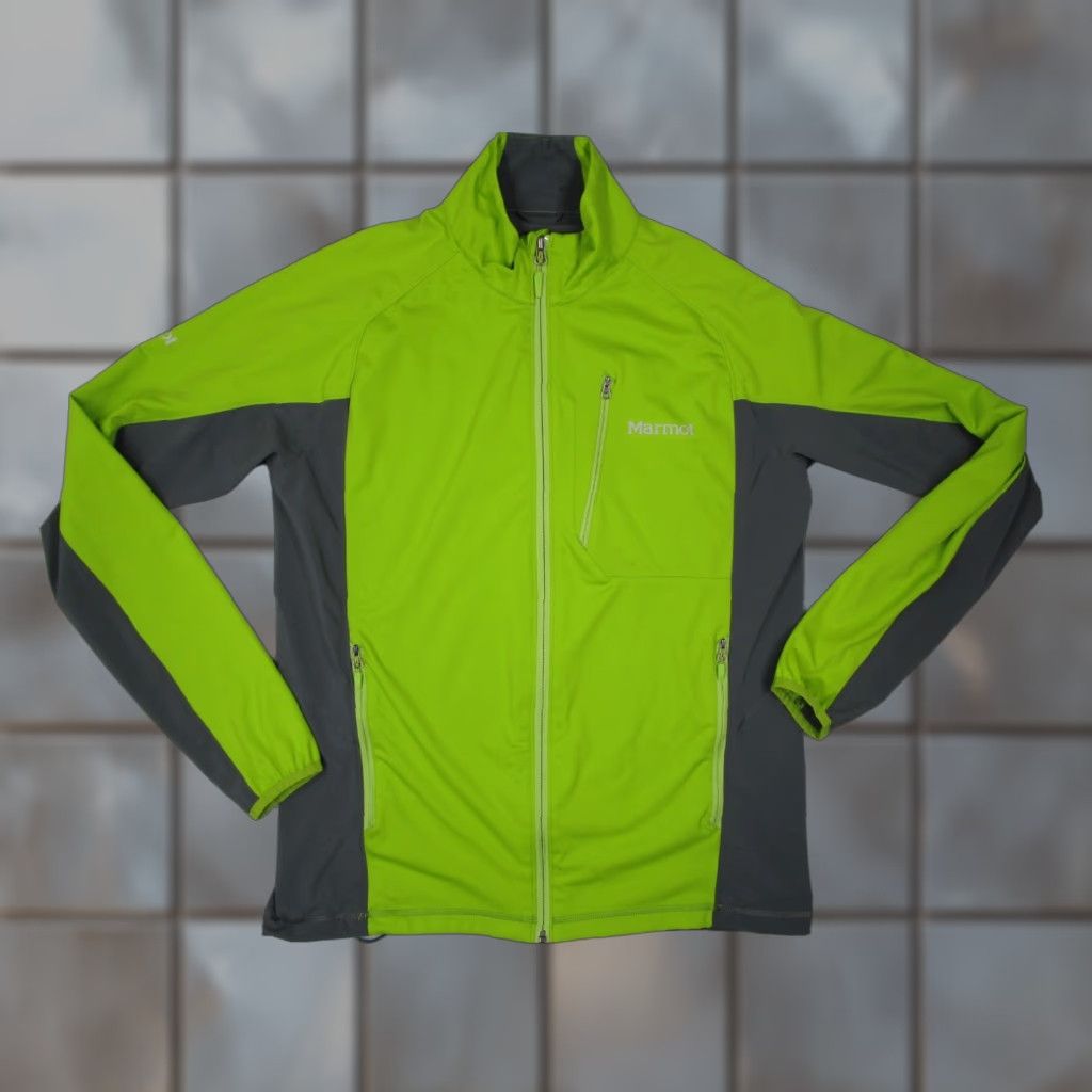 Marmot Marmot Jacket Mens Large Green Full Zip Outdoor Windbreaker Casual Travel Pockets Logo 2010-2019 D50720 Mens Size US L / EU 52-54 / 3 - 1 Thumbnail