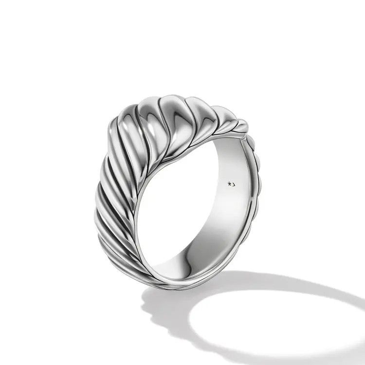 David Yurman o1w1db10526 R17536 Size:7/Sculpted Ring in Silver Size ONE SIZE - 2 Thumbnail
