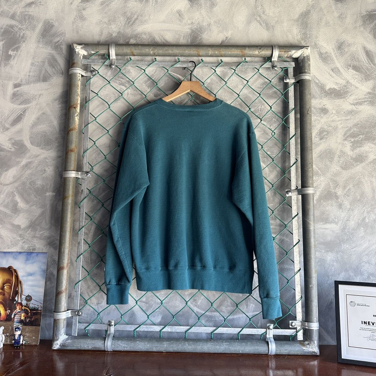 Champion Vintage 90s Champion Green Pullover Sweatshirt Crew USA Size US L / EU 52-54 / 3 - 5 Thumbnail