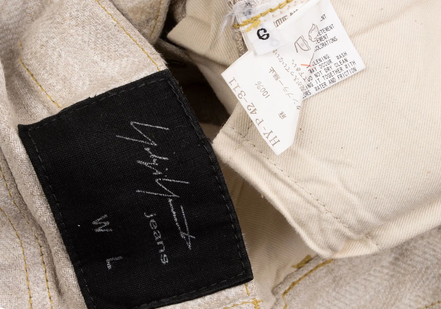 Yohji Yamamoto Yohji Yamamoto Pigment Print Linen Pants Size US 36 / EU 52 - 20 Thumbnail