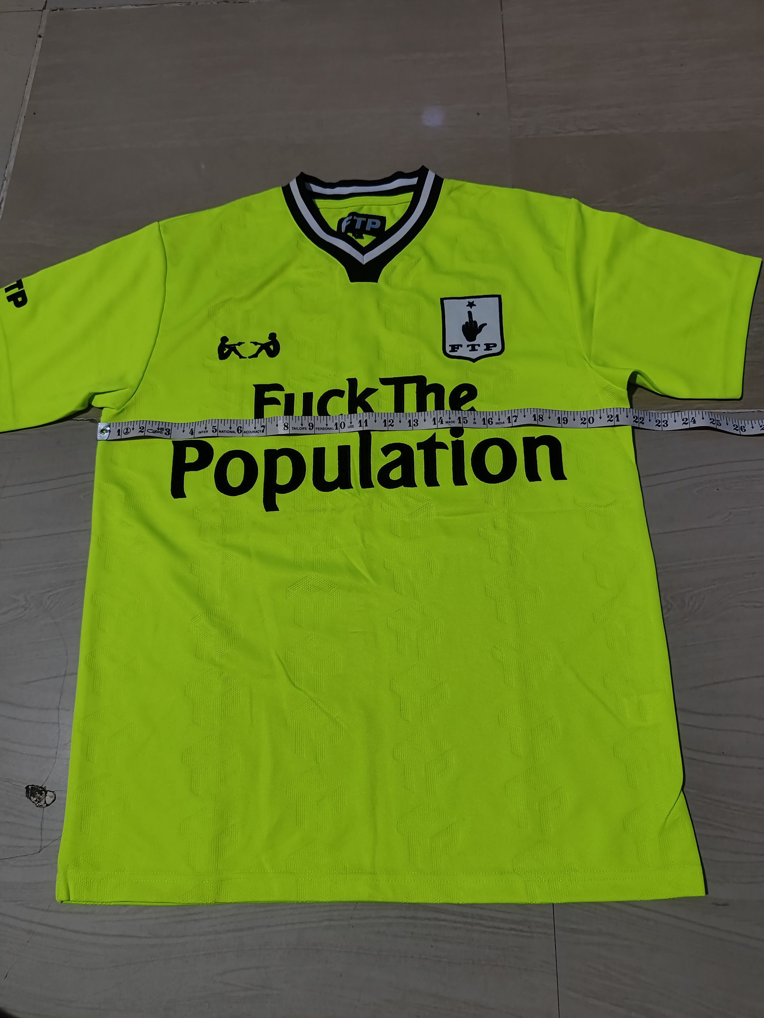 Fuck The Population FTP Fuck The Population Neon Green Soccer Jersey Shirt Size US M / EU 48-50 / 2 - 10 Thumbnail