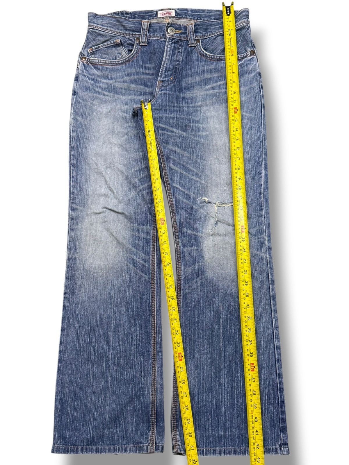 Edwin Vintage Edwin 411XVS Japan Denim Jeans | Y2K Bootcut | W34 Size US 34 / EU 50 - 10 Thumbnail