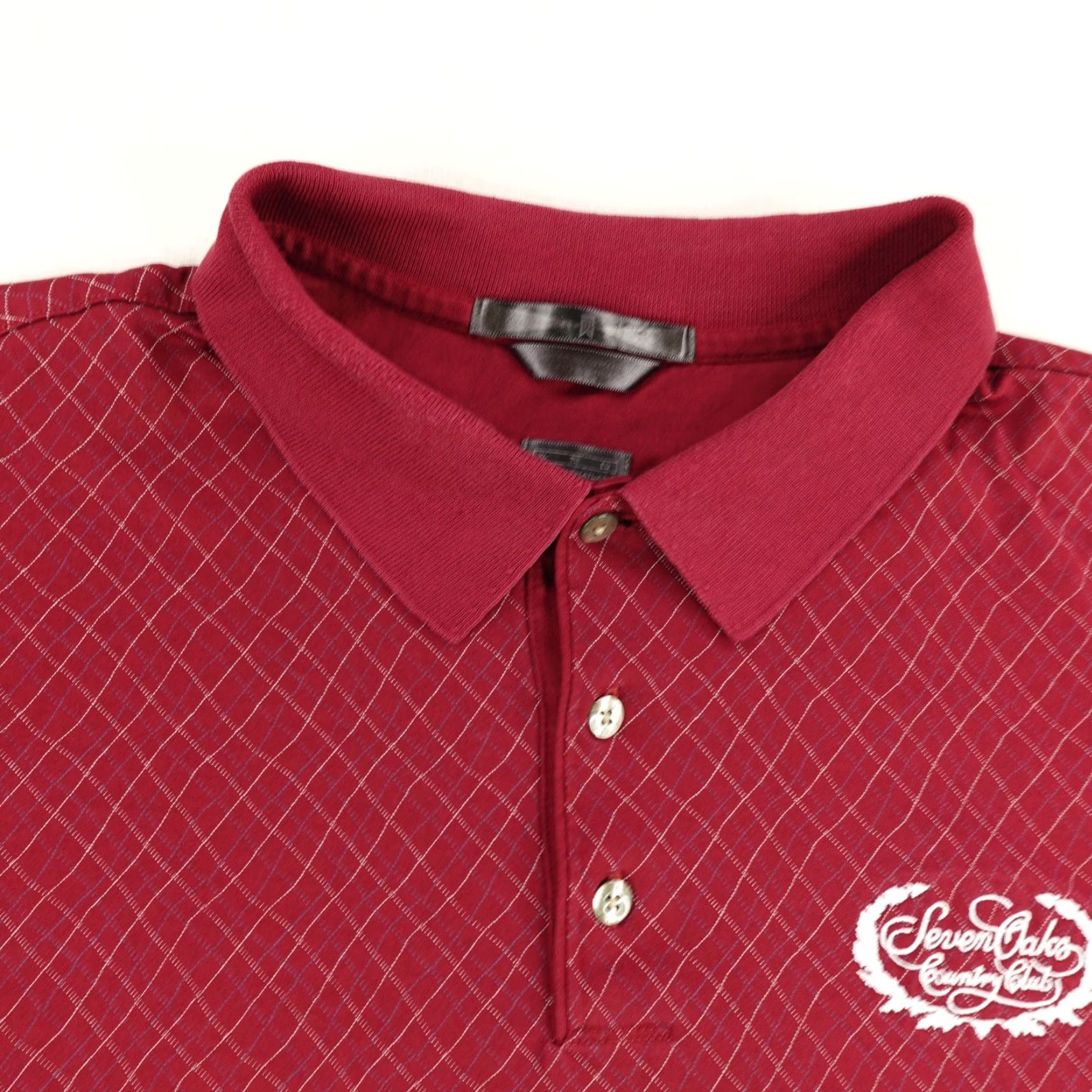 Nike VINTAGE Nike Polo Shirt Mens XL Plaid Tiger Woods Seven Oaks Country Club Golf Shirt Size US XL / EU 56 / 4 - 2 Thumbnail