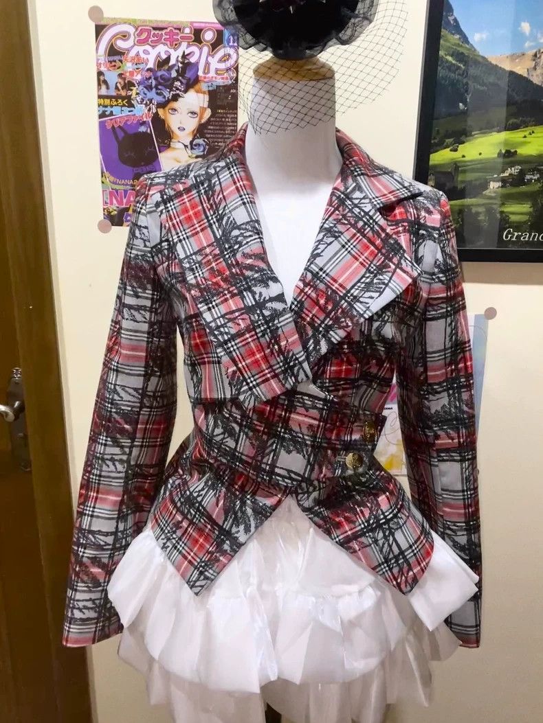 Vivienne Westwood Vivienne Westwood Red and black graffiti on the suit Size M / US 6-8 / IT 42-44 - 2 Thumbnail