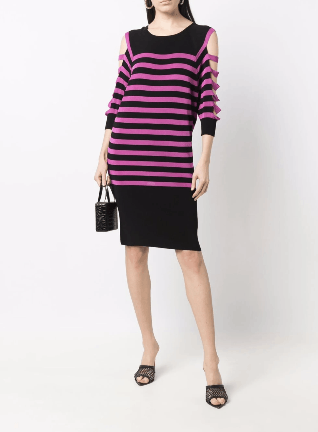 Jean Paul Gaultier striped cut out dress Size S / US 4 / IT 40 - 2 Thumbnail