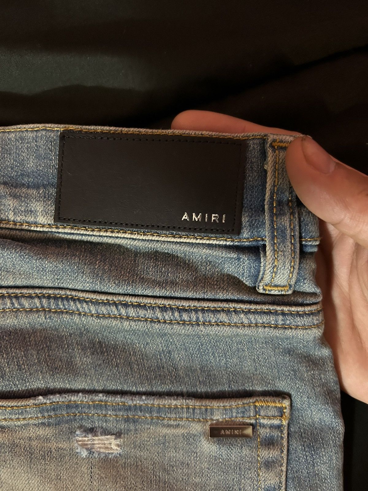 Amiri CLAY INDIGO AMIRI PLAID MX2 JEANS Size US 33 - 4 Thumbnail