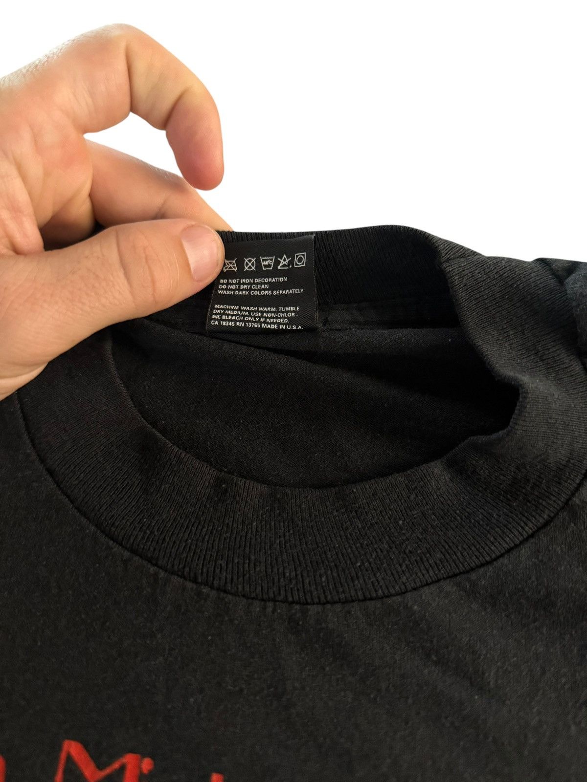 Fruit Of The Loom Vintage John Michael Montgomery Shirt Mens XLarge Black Size US XL / EU 56 / 4 - 4 Thumbnail
