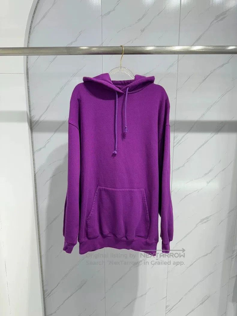 Balenciaga Balenciaga Purple Logo Back Hoodie S. Size US S / EU 44-46 / 1 - 1 Thumbnail