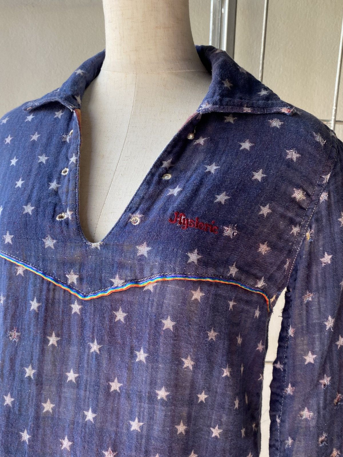 Hysteric Glamour Hysteric Glamour Midnight Star V-Neck Top Size S / US 4 / IT 40 - 16 Thumbnail