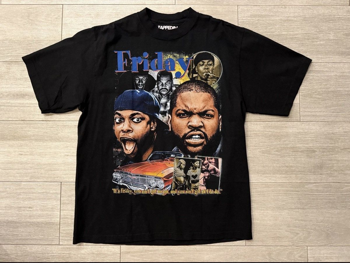 Other Tapped In Sneakers Friday Double Sided Black Tee Sz L Large Size US L / EU 52-54 / 3 - 1 Thumbnail