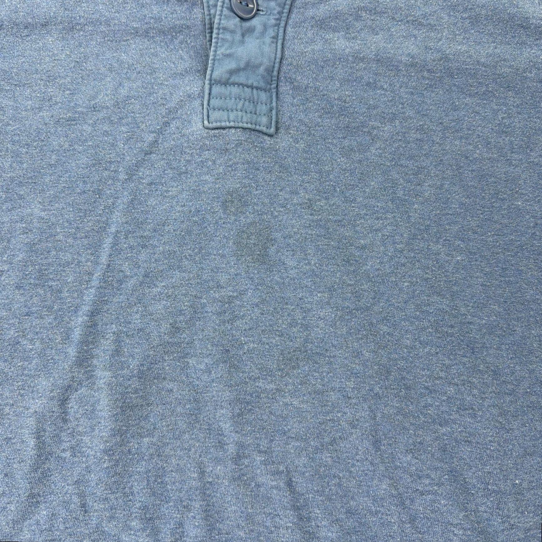 Eddie Bauer Eddie Bauer Henley Shirt Mens XLT Blue Long Sleeve Cotton Big & Tall Casual Tee Size US XL / EU 56 / 4 - 2 Thumbnail