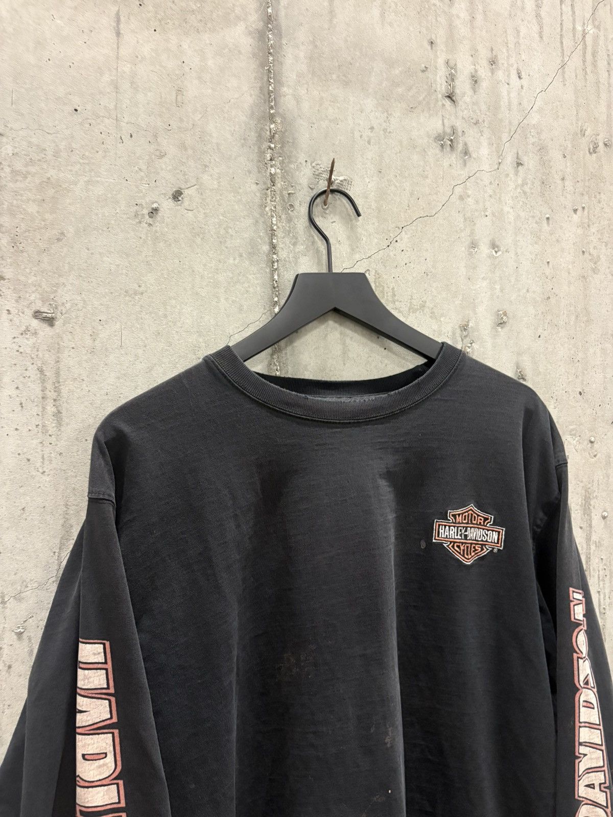 Harley Davidson Vintage Harley Shirt Faded Distressed Grunge Thrashed Band Size US XXL / EU 58 / 5 - 3 Thumbnail