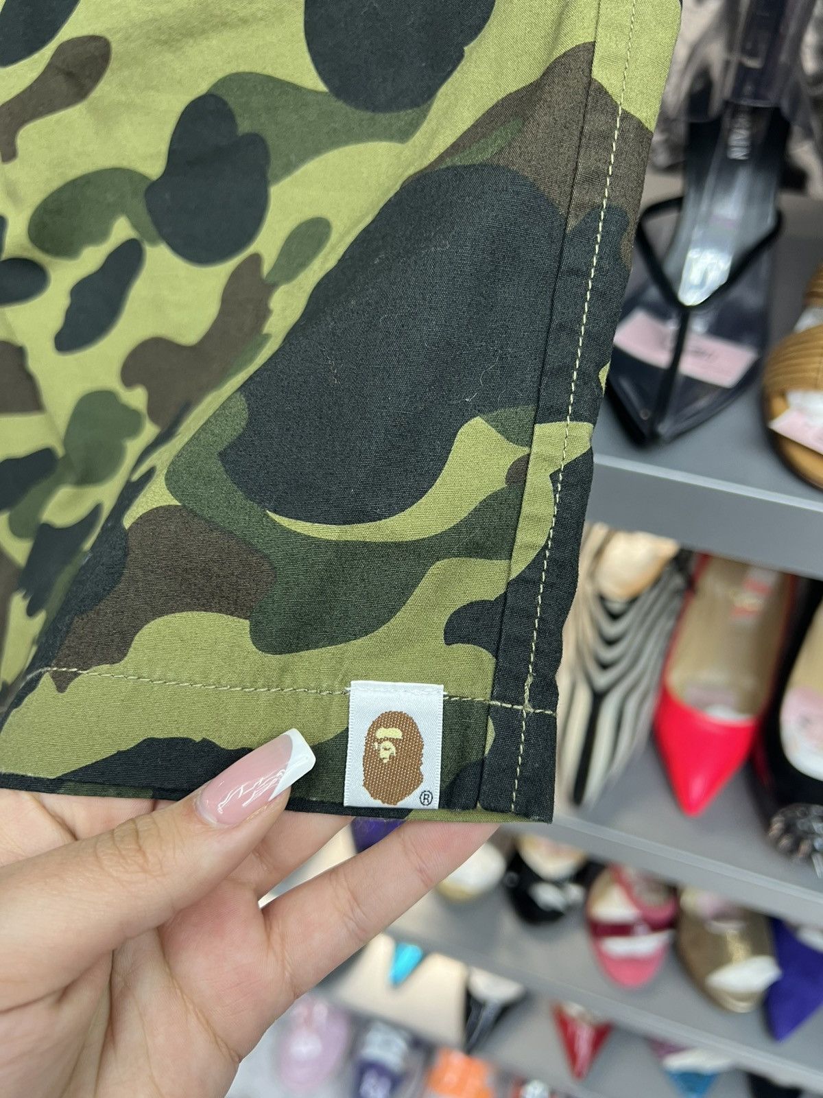 Bape Bape 1st Camo Green Shorts Size US 30 / EU 46 - 3 Thumbnail