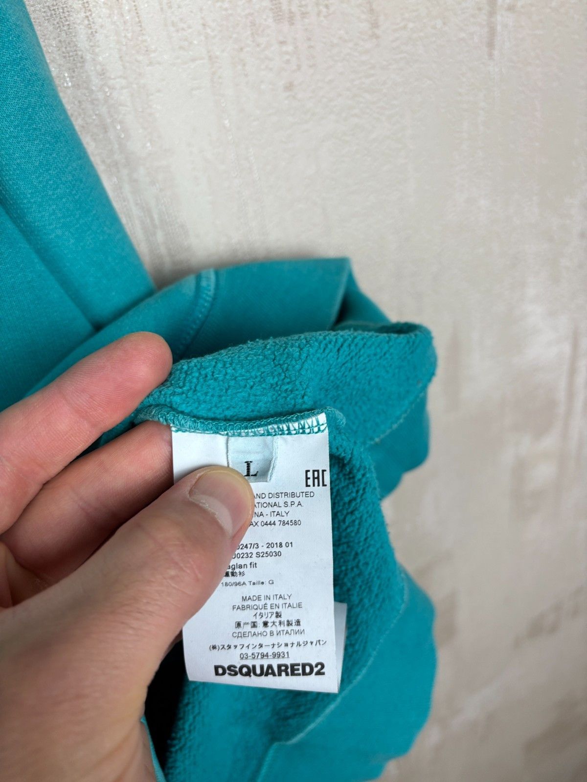 Dsquared2 Dsquared2 Boy Scout Printed Hoodie Washed Turquoise Size US L / EU 52-54 / 3 - 13 Thumbnail