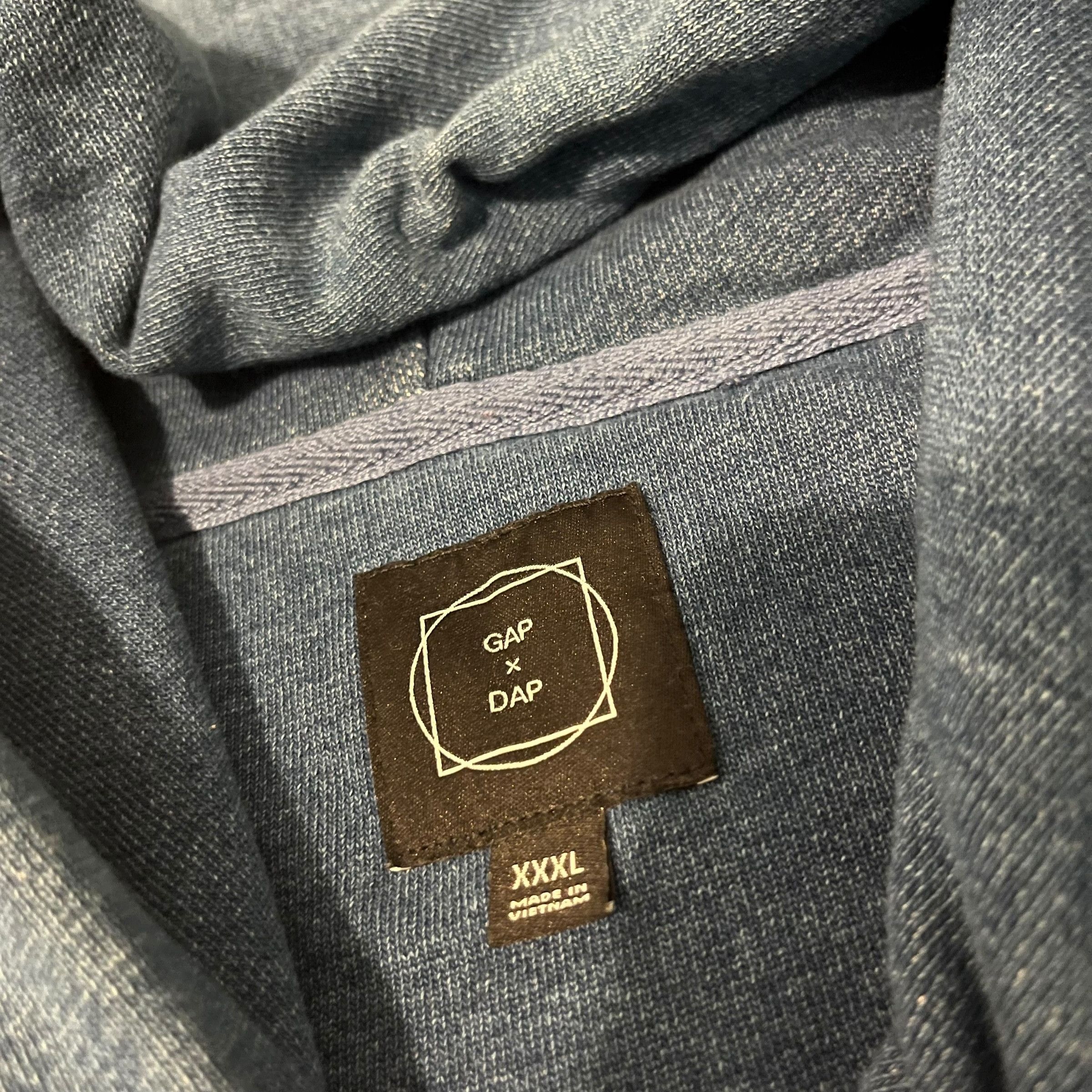 Dapper Dan × Gap GAP x Dapper Dan Denim Blue Embossed Hoodie Size US XXL / EU 58 / 5 - 3 Thumbnail