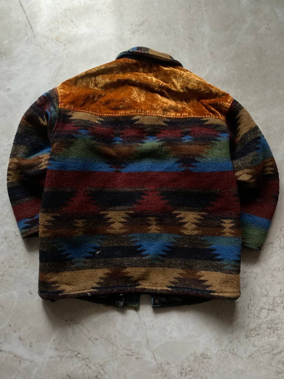 Cowboy Equipment × Vintage Vintage 90s Aztec Navajo Vestern Work carpet Jacket Size US L / EU 52-54 / 3 - 4 Thumbnail