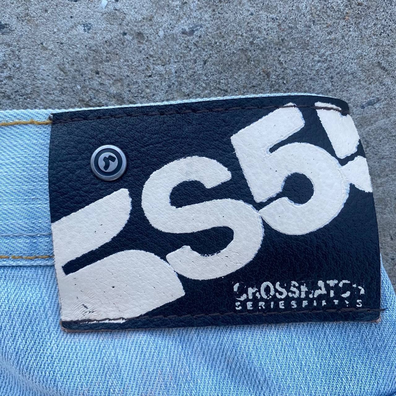 If Six Was Nine Vintage Japan Crosshatch Jeans Crazy W32xL34 Y2K 00s USA Size US 32 / EU 48 - 10 Thumbnail