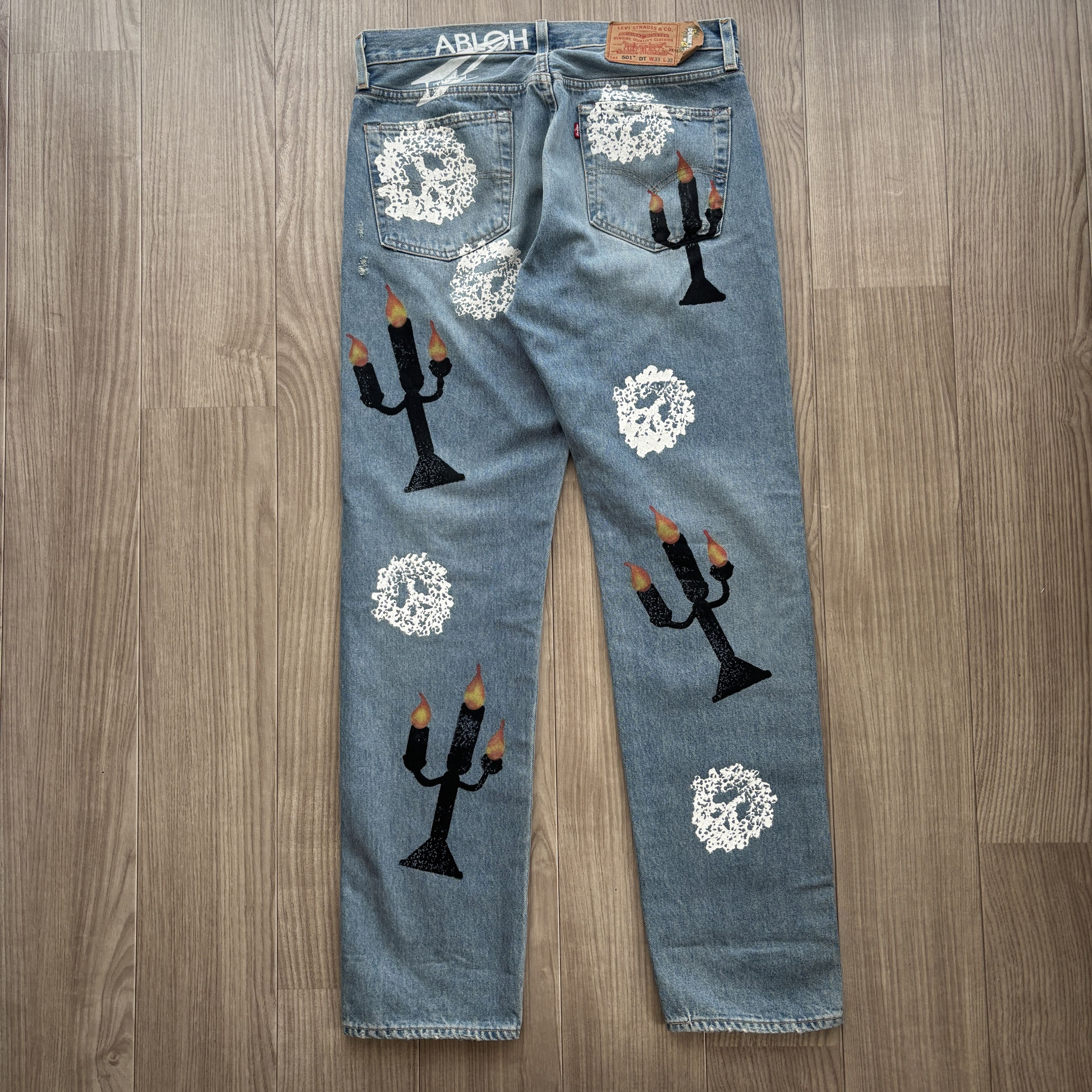 DENIM TEARS Denim Tears Cotton wreath Virgil Abloh Message In A Tear Size US 33 - 2 Thumbnail