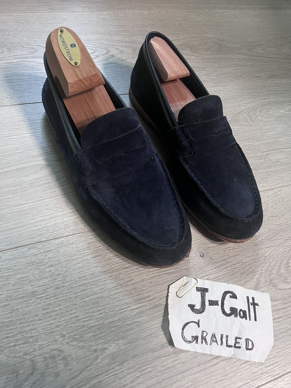 J.M. Weston J.M. Weston Iconic 180 Suede Loafers Size US 7.5 / EU 40-41 - 1 Thumbnail