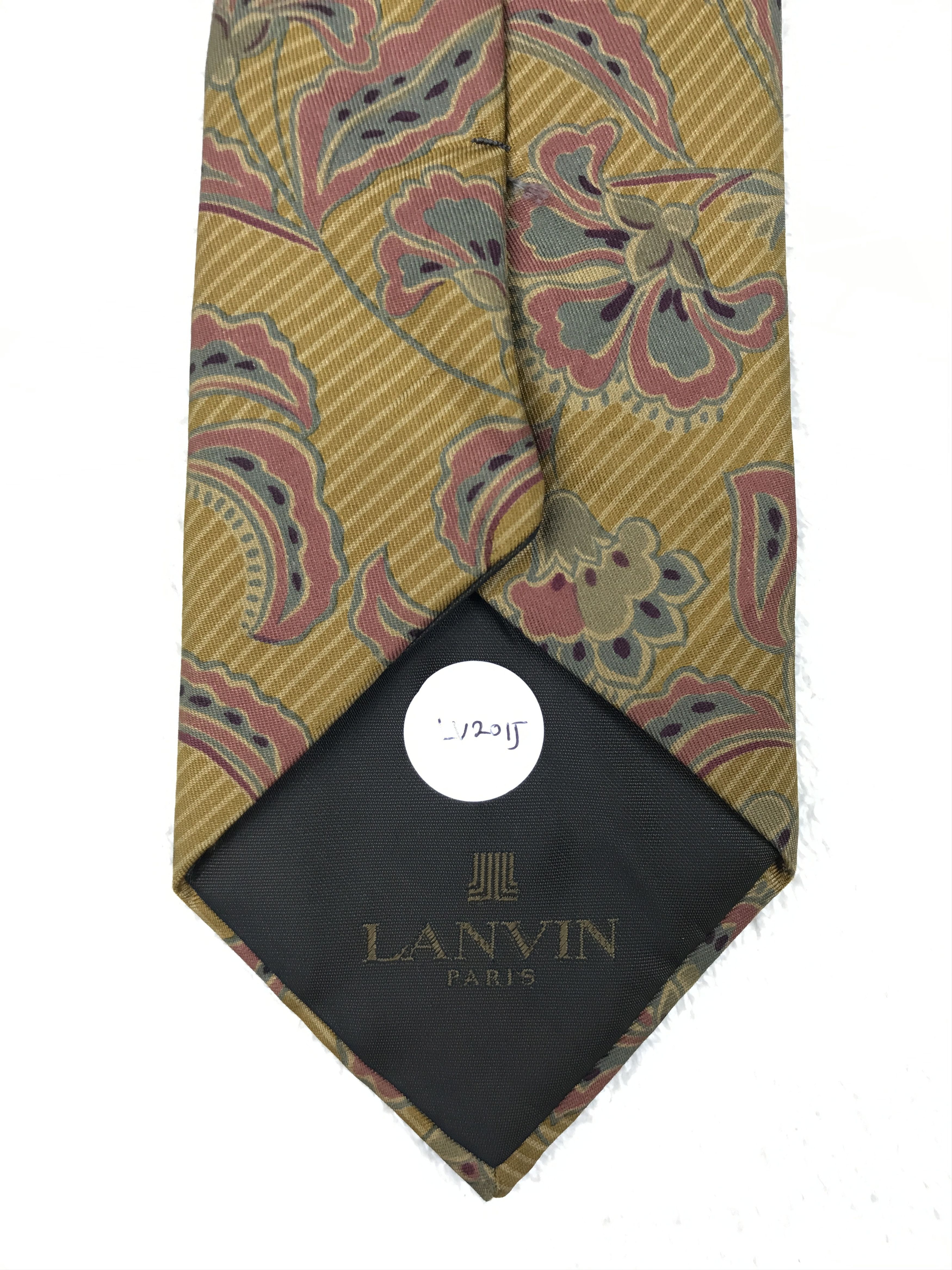 Designer × Lanvin × Vintage Vintage Lanvin Silk Necktie Size ONE SIZE - 7 Thumbnail