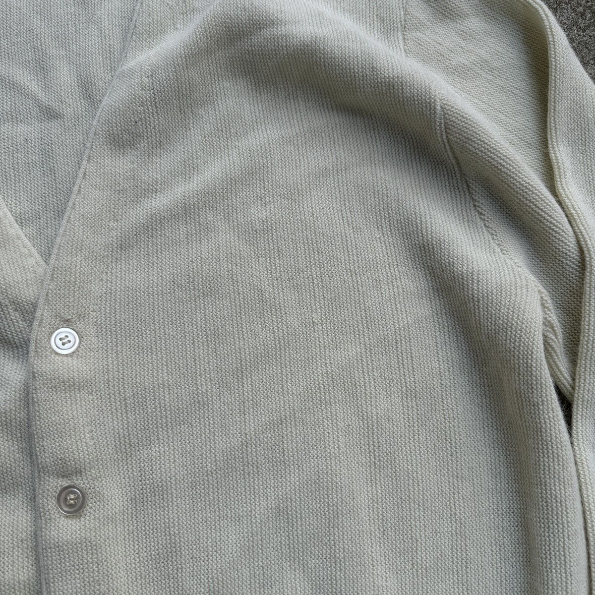 Vintage 1980s London Fog Made in USA Cream Acrylic Cardigan Sweater Size US XL / EU 56 / 4 - 8 Thumbnail