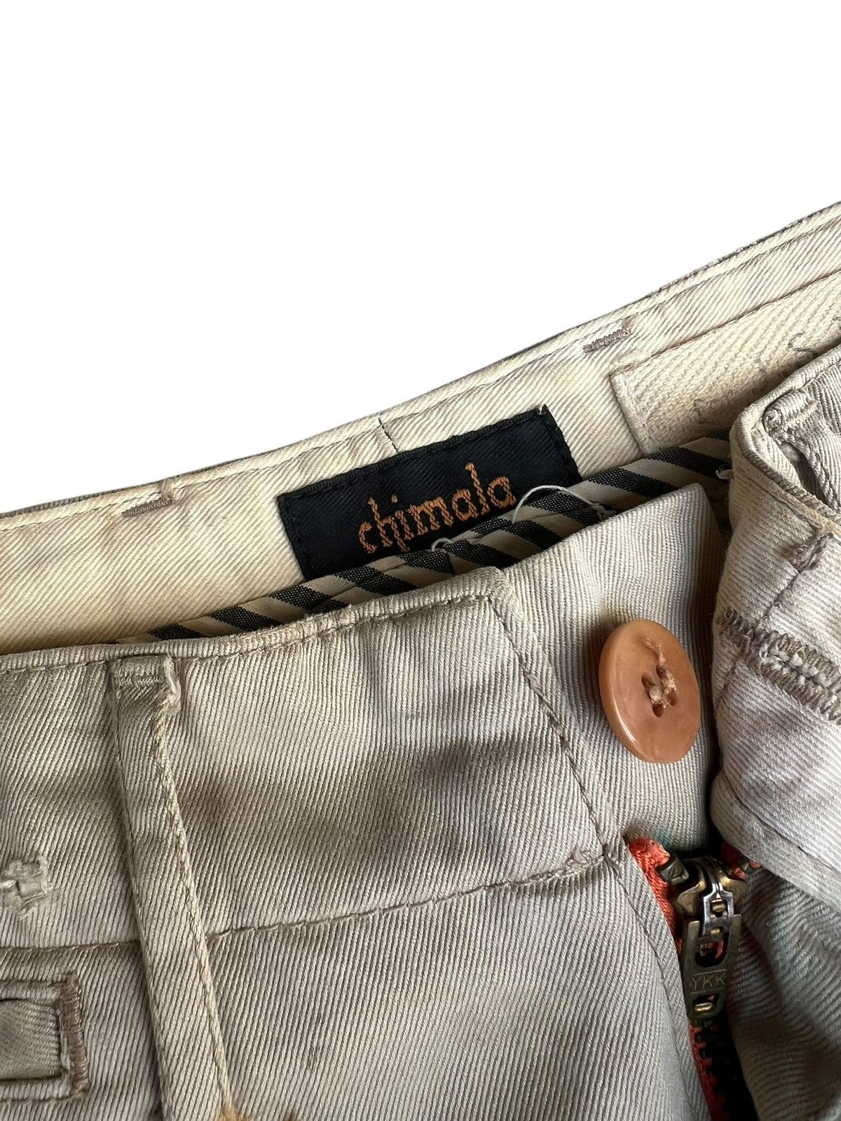 Chimala Distressed Rips Stains Chimala Chinos Trouser Pant Size US 29 - 7 Thumbnail
