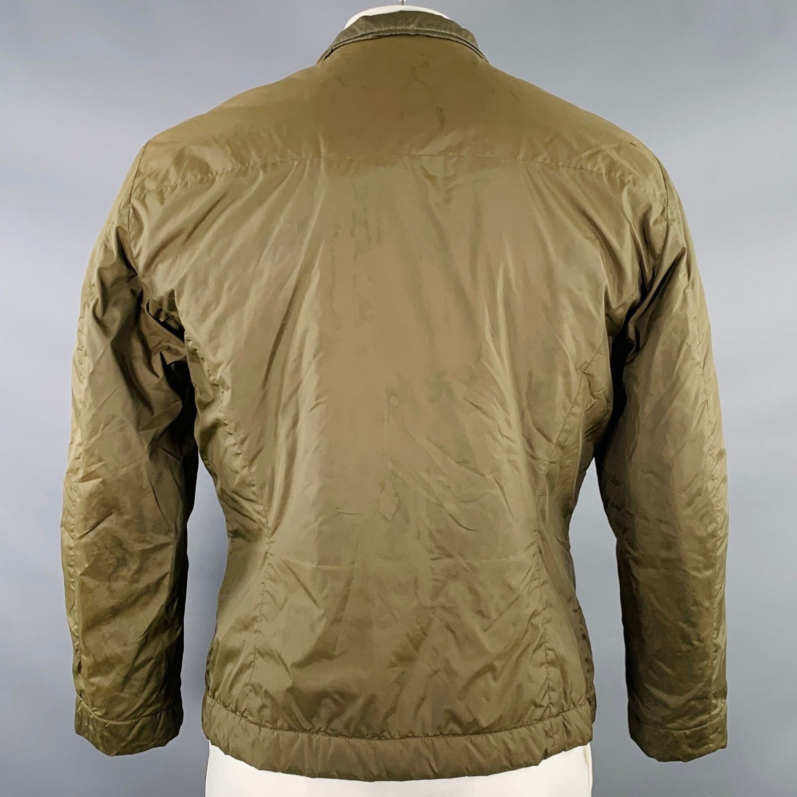 Dirk Bikkembergs DIRK BIKKEMBERGS Size L Green Olive Polyester Blend Jacket Size US L / EU 52-54 / 3 - 3 Thumbnail