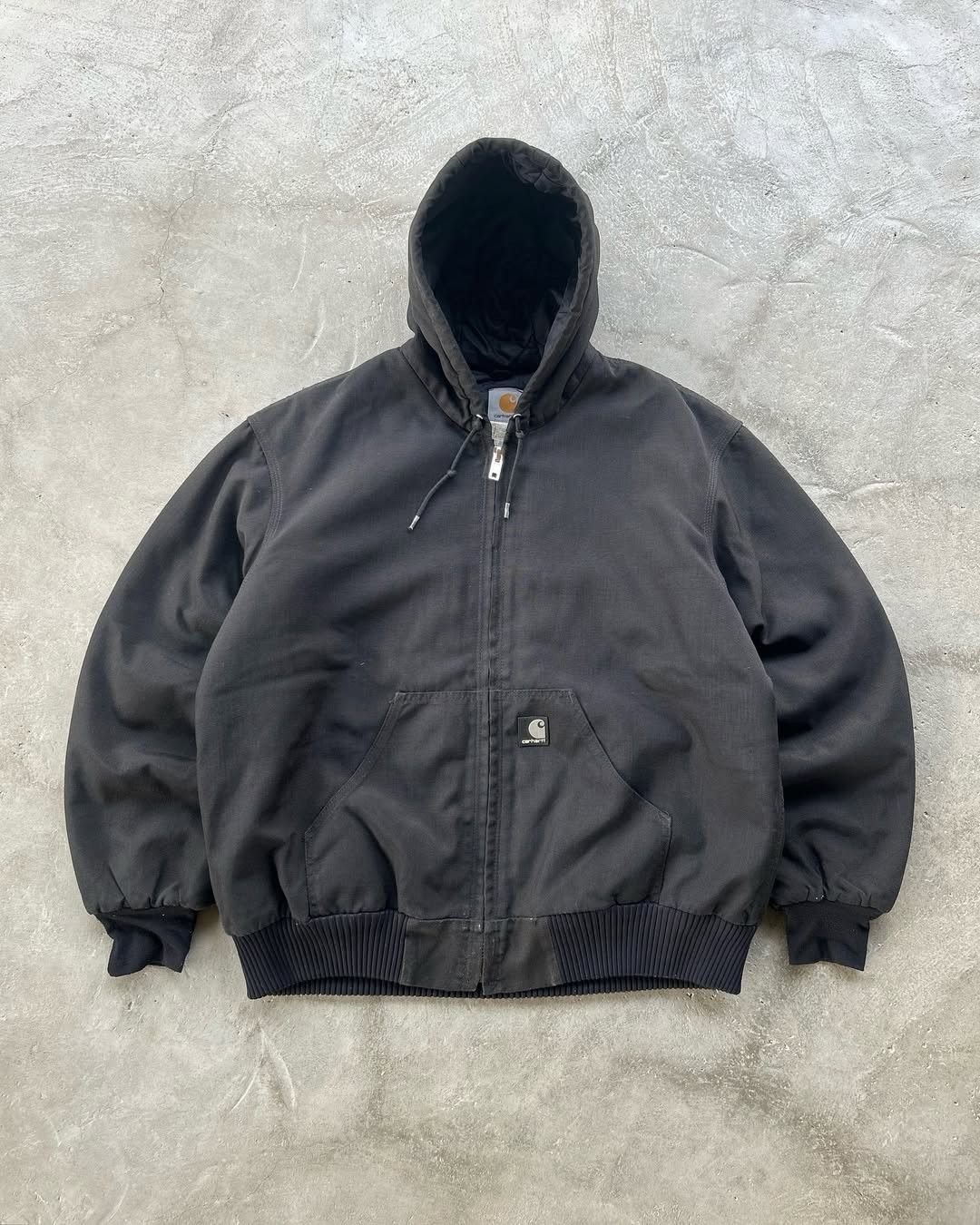 Carhartt × Vintage 90's Carhartt J133 BLK Active Wear Denim Jacket Size US M / EU 48-50 / 2 - 1 Thumbnail
