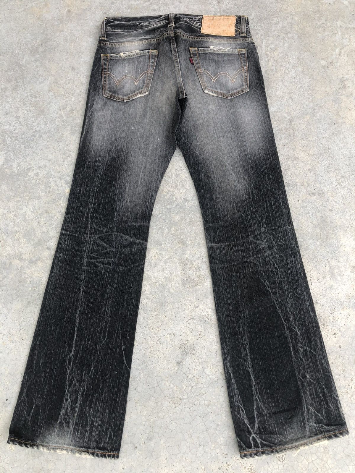 If Six Was Nine Japanese Edwin Flared Jeans Distressed Jeans Size US 30 / EU 46 - 2 Thumbnail