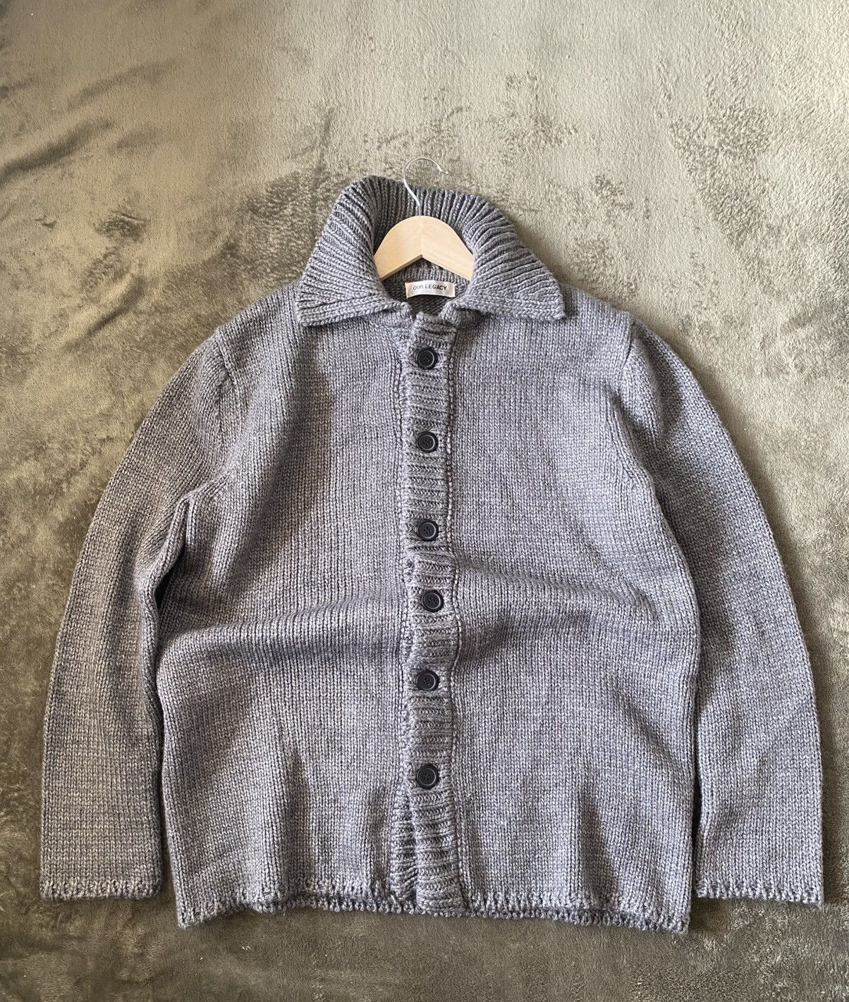 Our Legacy Our Legacy Funky Grey Acrylic Cardigan Size US XL / EU 56 / 4 - 2 Thumbnail