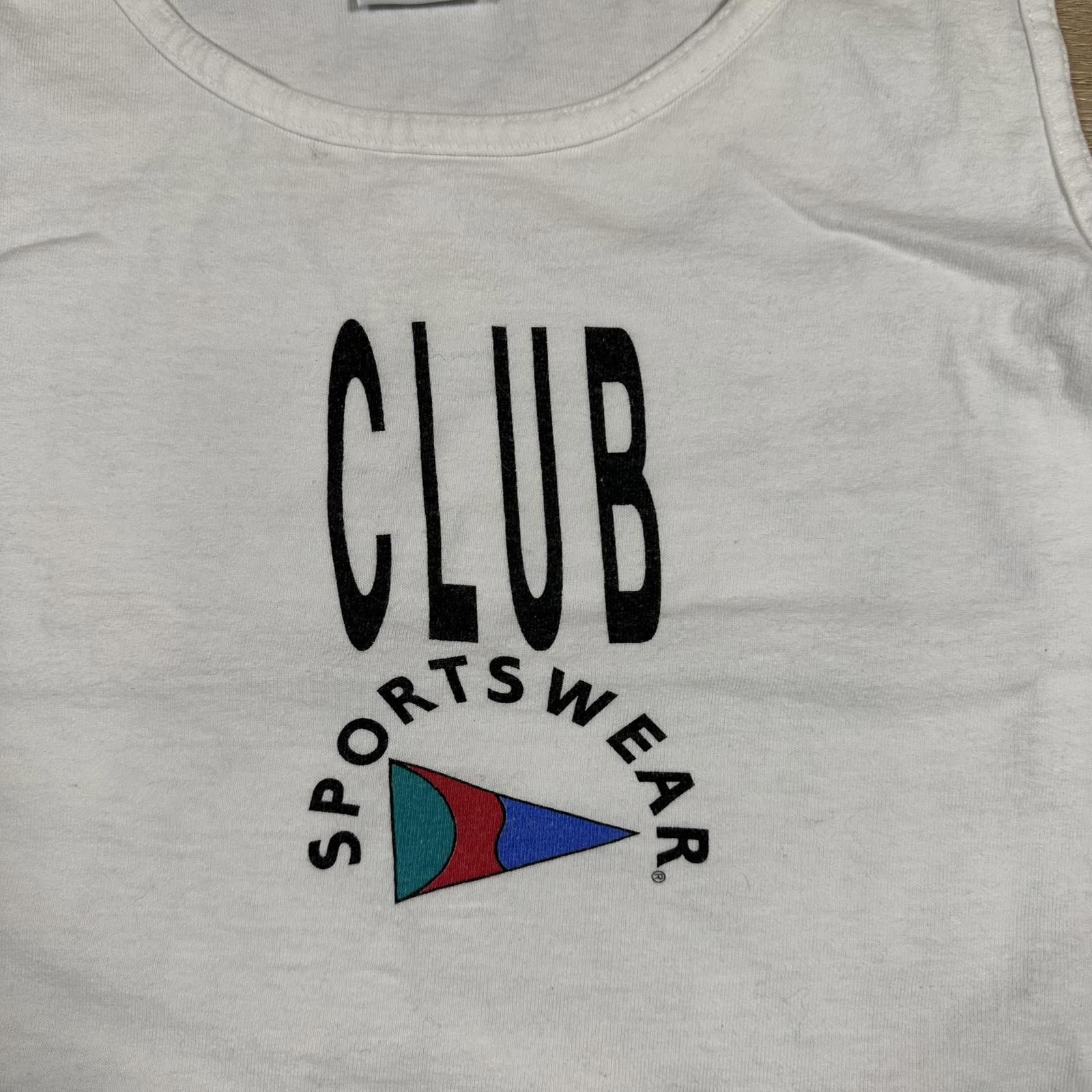 Other Club Sportswear Mens Tank Top XL White Vintage Size US XL / EU 56 / 4 - 3 Thumbnail