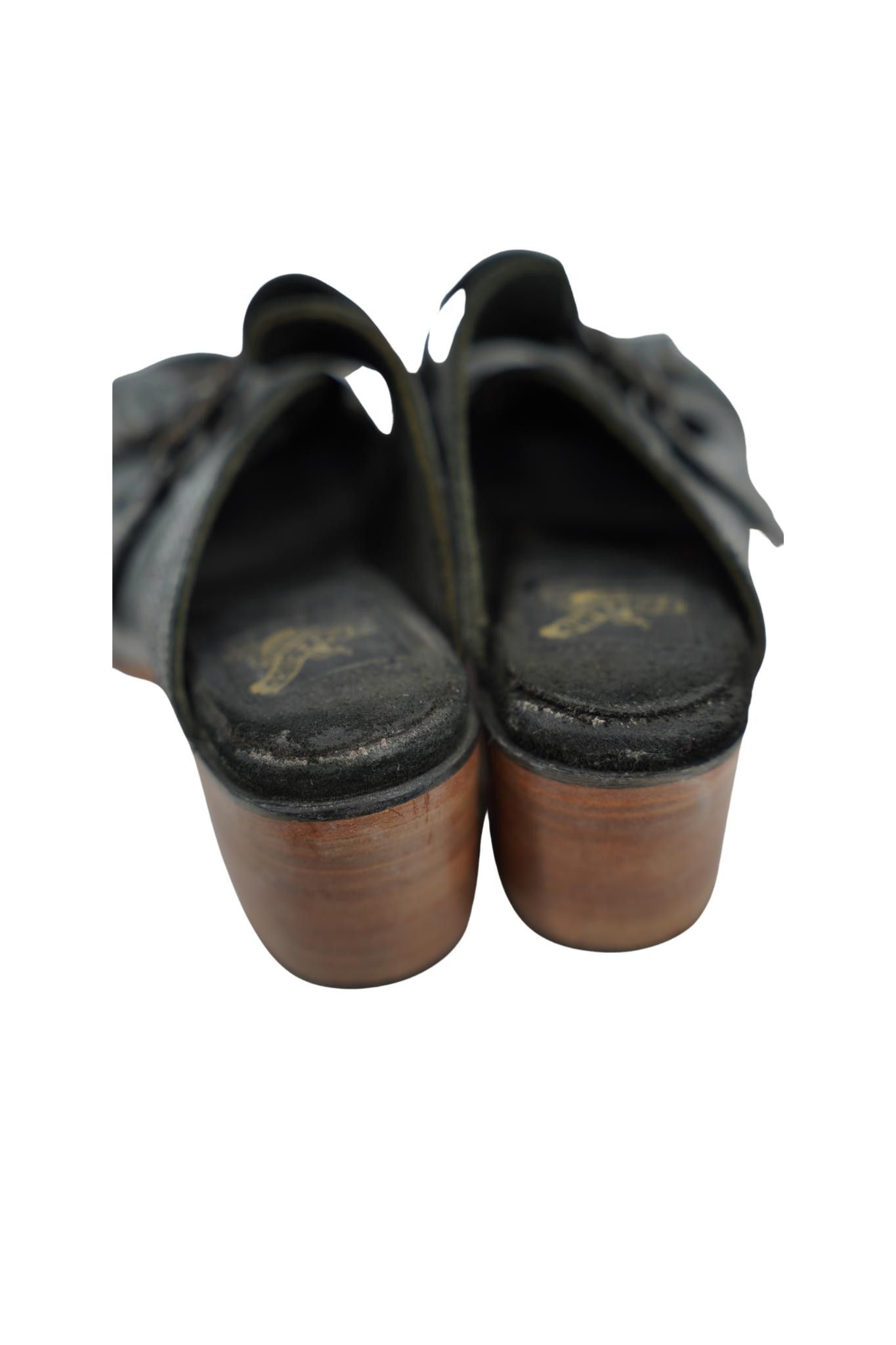 FREEBIRD Freedbird Aged Leather Buckle Heels Size 7 Size US 7 / IT 37 - 7 Thumbnail