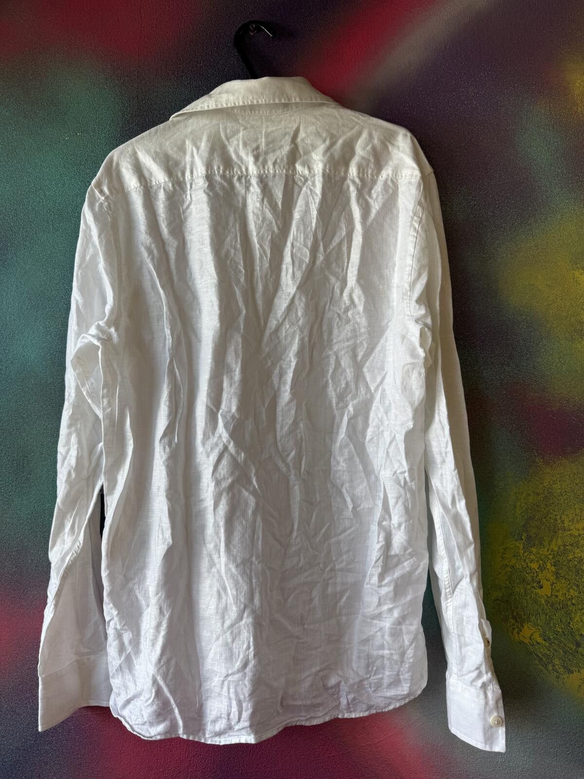 Other Ted Baker White 100% Linen Long Sleeve Shirt Size US M / EU 48-50 / 2 - 4 Thumbnail