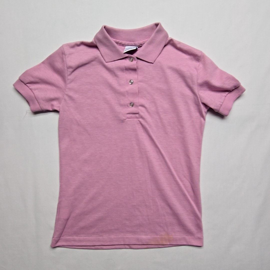 Hanes Vintage Polo Hanes Pink Short Sleeve Women Small Shirt 90s Size S / US 4 / IT 40 - 1 Thumbnail