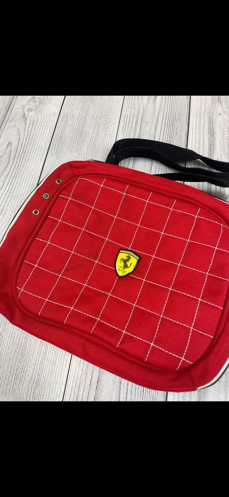 Ferrari Vintage racing ferrari bag rare red Size ONE SIZE - 2 Thumbnail