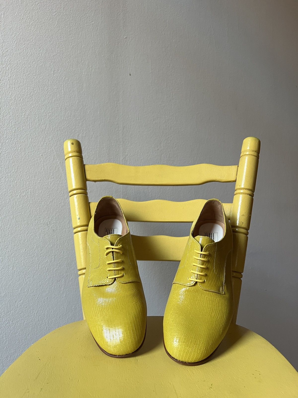 Maison Margiela Maison Martin Margiela Lizard Leather Derby Lace Up Boots Size US 8.5 / IT 38.5 - 7 Thumbnail