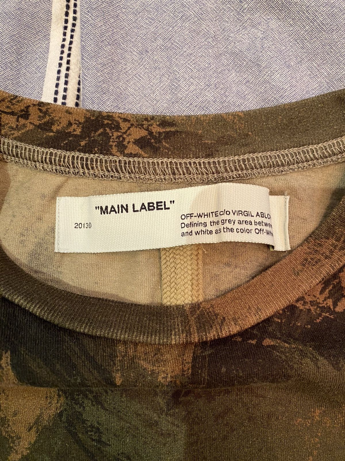 Off-White Off-White Khaki Paintbrush Camo Oversized T-Shirt Size US S / EU 44-46 / 1 - 4 Thumbnail