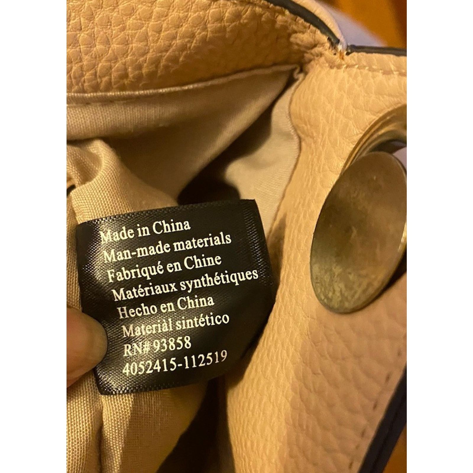 Nanette Lepore Nanette Lepore Handbag Women’s 2 Toned Beige Gold Chain Size ONE SIZE - 12 Thumbnail