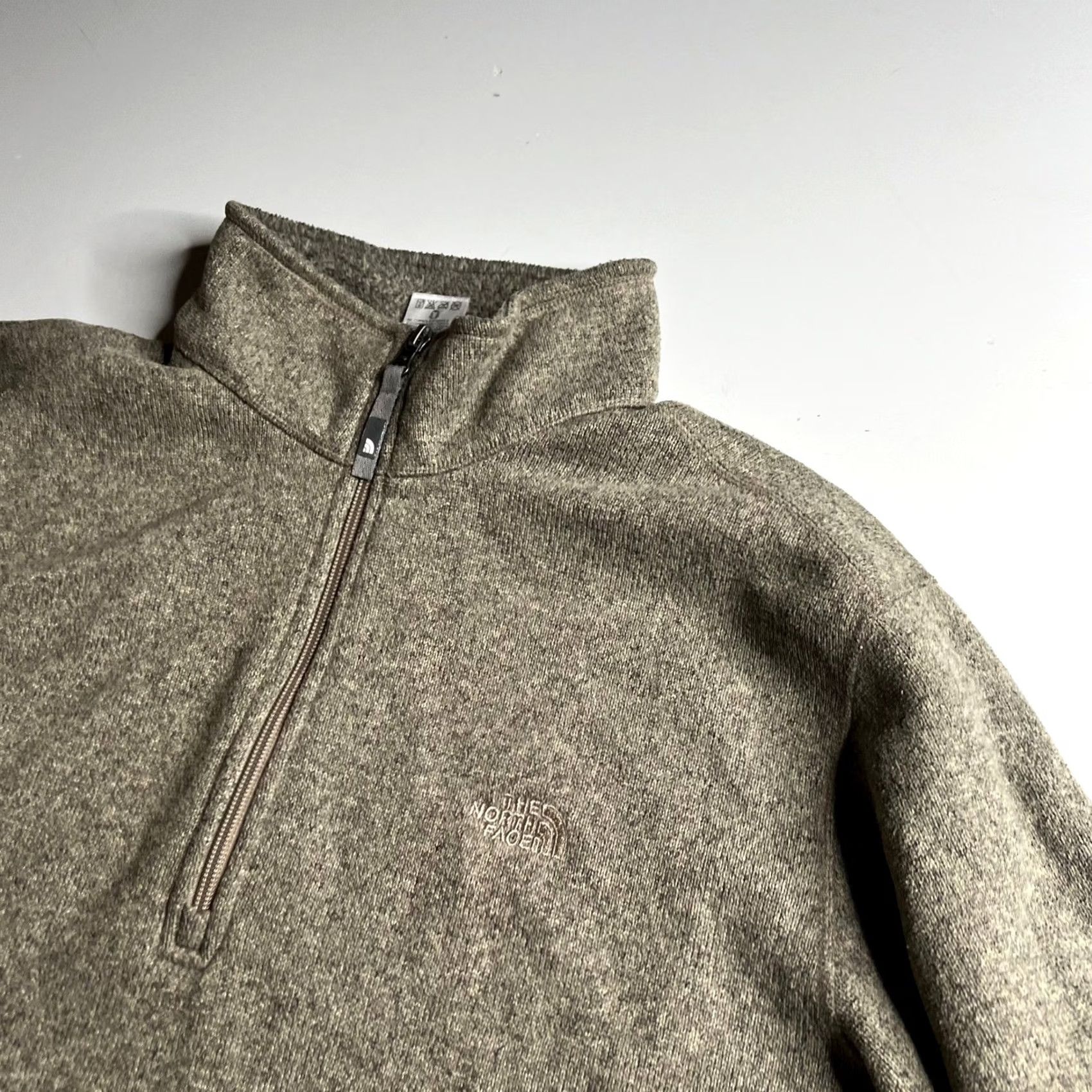 The North Face VINTAGE? The North Face Mens Gordon Lyons Quarter Zip Fleece Pullover XL Oatmeal Gray Size US XL / EU 56 / 4 - 6 Thumbnail