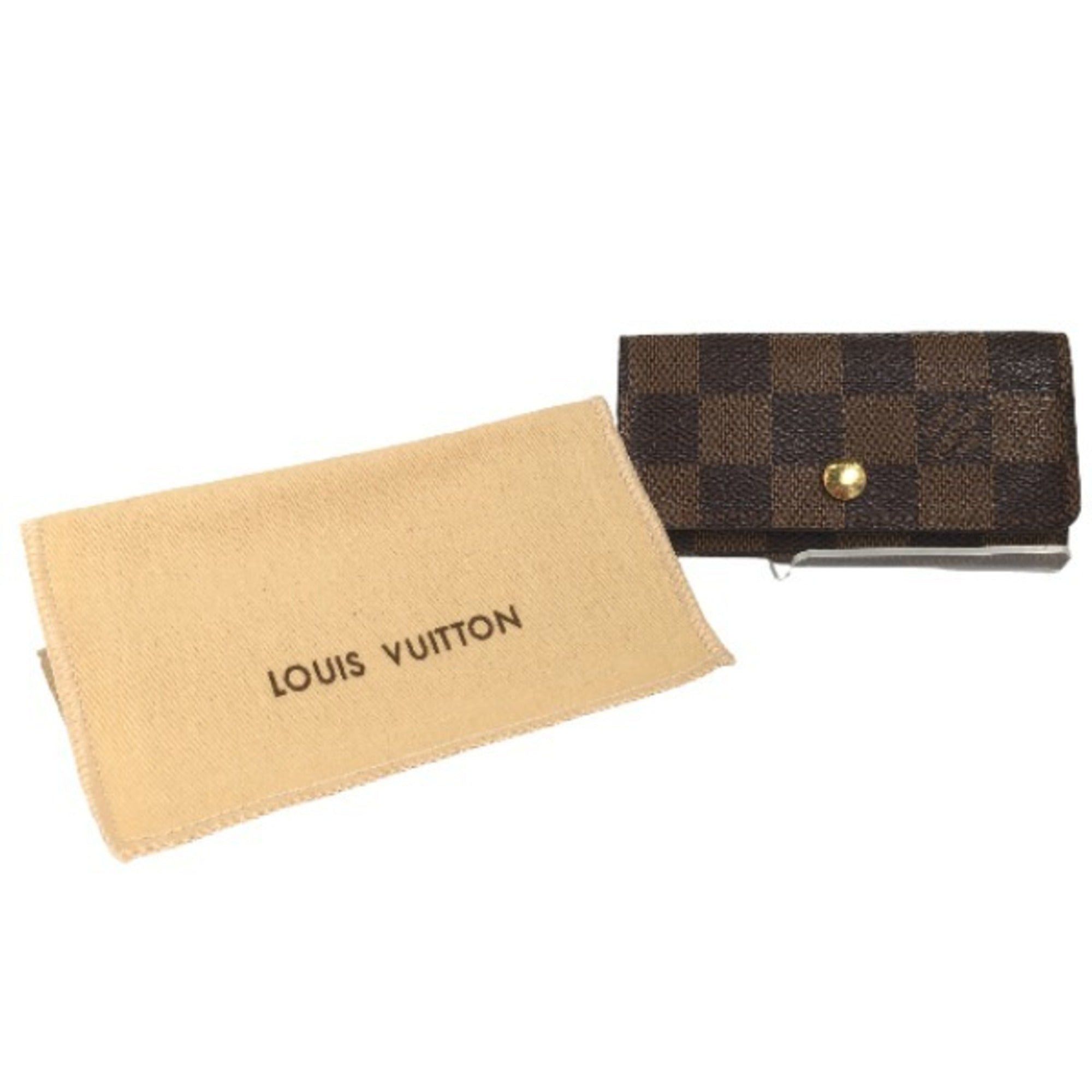 image of Louis Vuitton 4 Key Case Damier Multicle N62631 Brown Lv, Women's